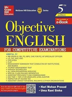 Objective English for Competitive Examinations 5th Ed- Hari Mohan Prasad / Uma Rani Sinha- TMH Publication- Used Book Old Edition in Good Usable Condition