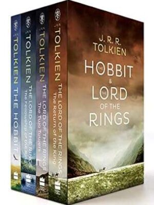 The Hobbit & The Lord of The Rings: 4 Book Box: The Return of The King, The Two Towers & The Fellowship of The Ring- J.R.R. Tolkien