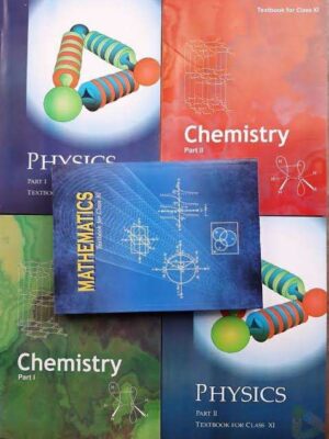 NCERT Physics & Chemistry Part 1 and 2 and Mathematics for Class 11-Set of 5 books- Used Book Old Edition