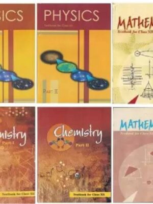 NCERT Physics, Chemistry & Mathematics Part 1 and 2 for Class 12-Set of 6 books- Used Book Old Edition