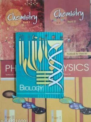 NCERT Physics & Chemistry Part 1 and 2 and Biology for Class 12-Set of 5 books- Used Book Old Edition