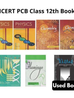 NCERT Physics & Chemistry Part 1 and 2, Biology and English for Class 12- Set of 7 books- Used Book Old Edition